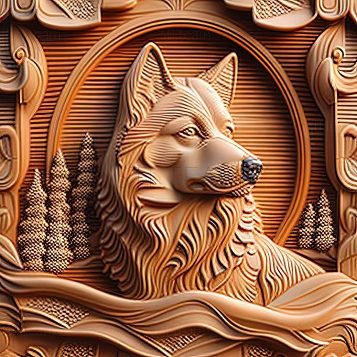 3D model Sakhalin Husky dog (STL)